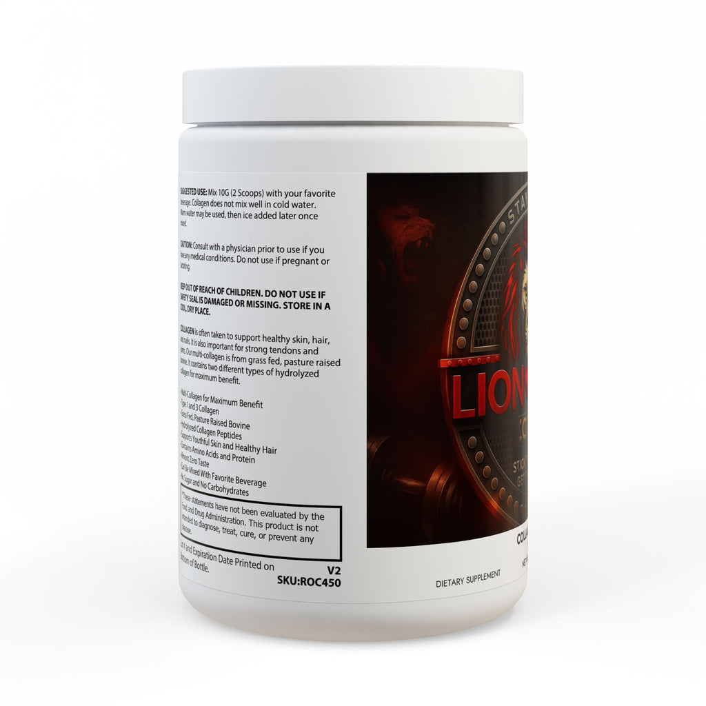 The Lionheart Code Collagen – Joint, Connective Tissue & Recovery Support | 35 Servings