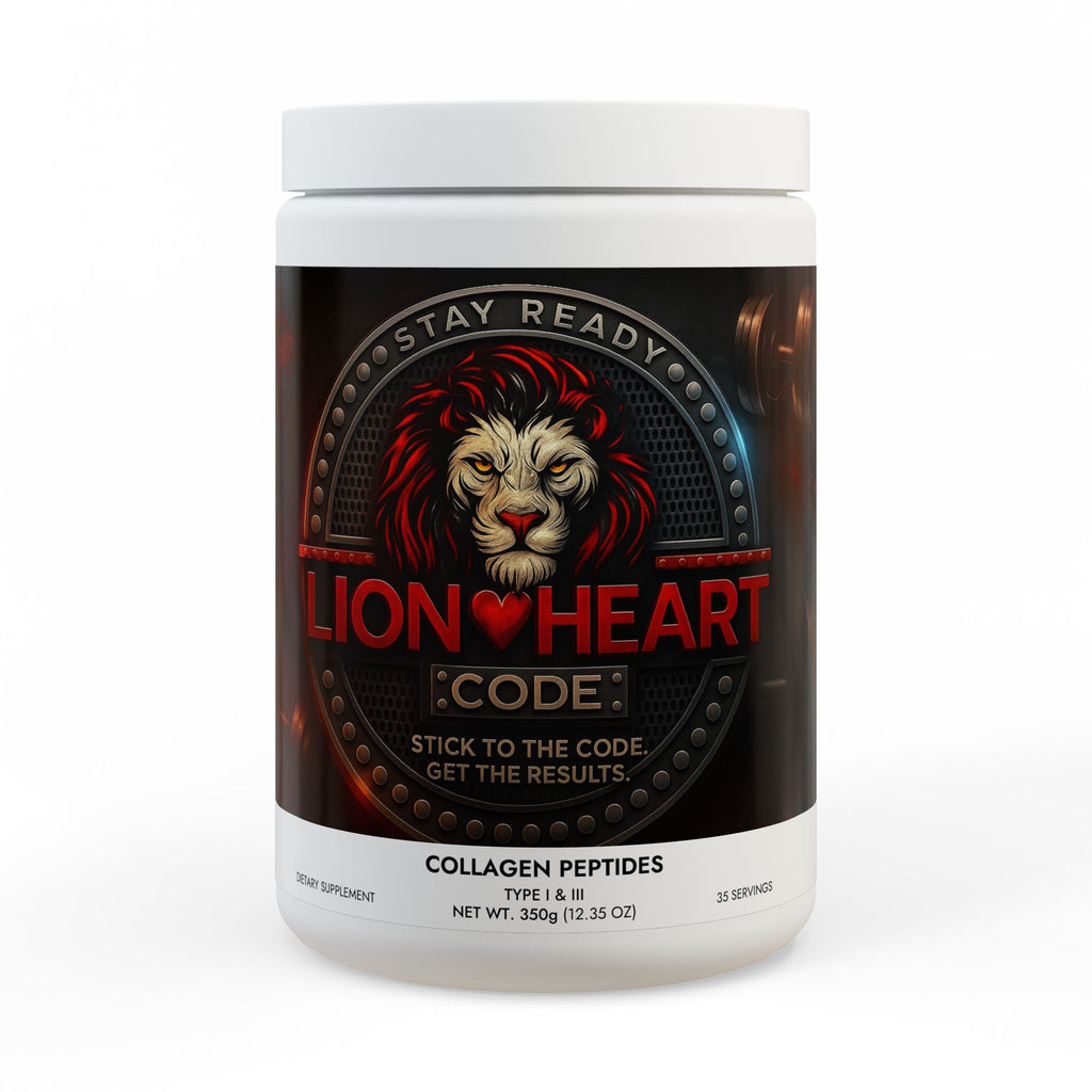 The Lionheart Code Collagen – Joint, Connective Tissue & Recovery Support | 35 Servings