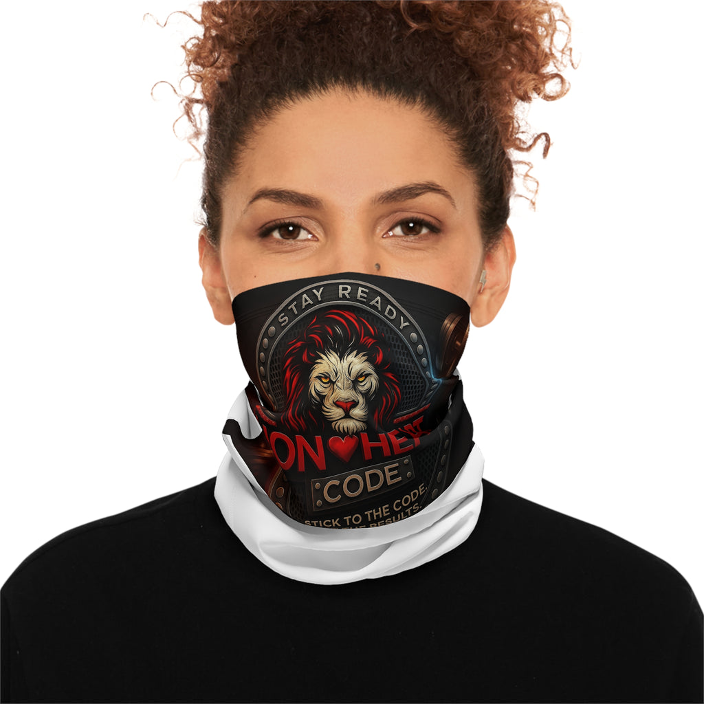 Lionheart Code Winter Neck Gaiter – Warm Fleece Face & Neck Cover for Training & Outdoor Workouts
