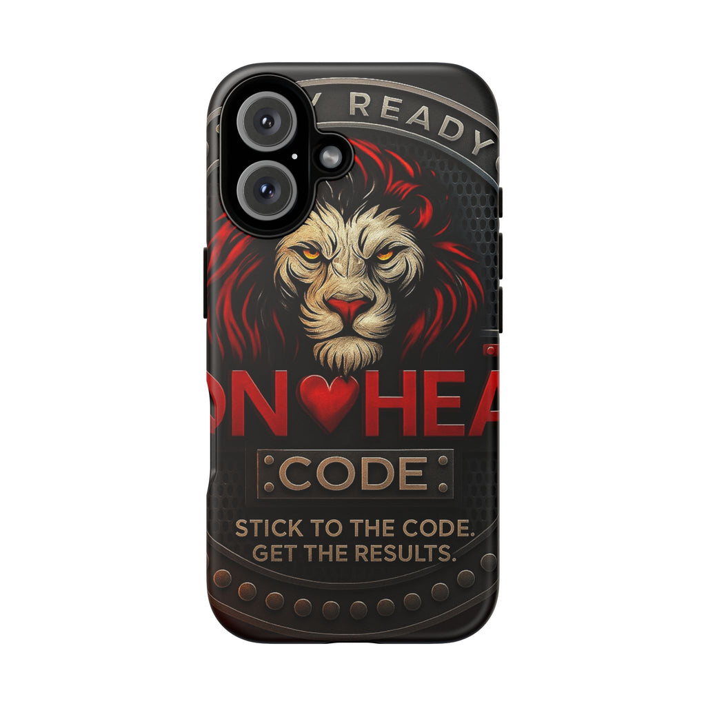 Lionheart Code Performance Phone Case – Shockproof Dual-Layer Protection for iPhone, Samsung & Pixel