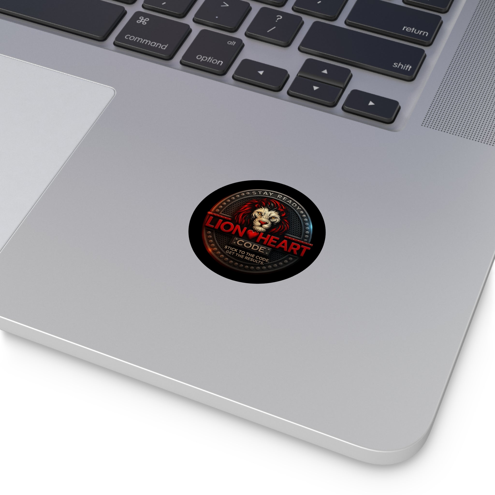 Lionheart Round Vinyl Stickers